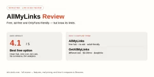 AllMyLinks Review (2026): The Free Link-in-Bio — and Its Confusing Twin