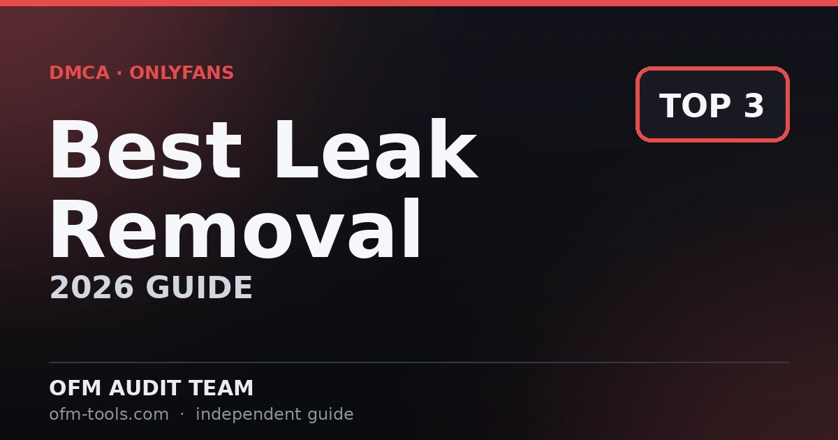 Best OnlyFans Leak Removal & DMCA Takedown Services (2026)